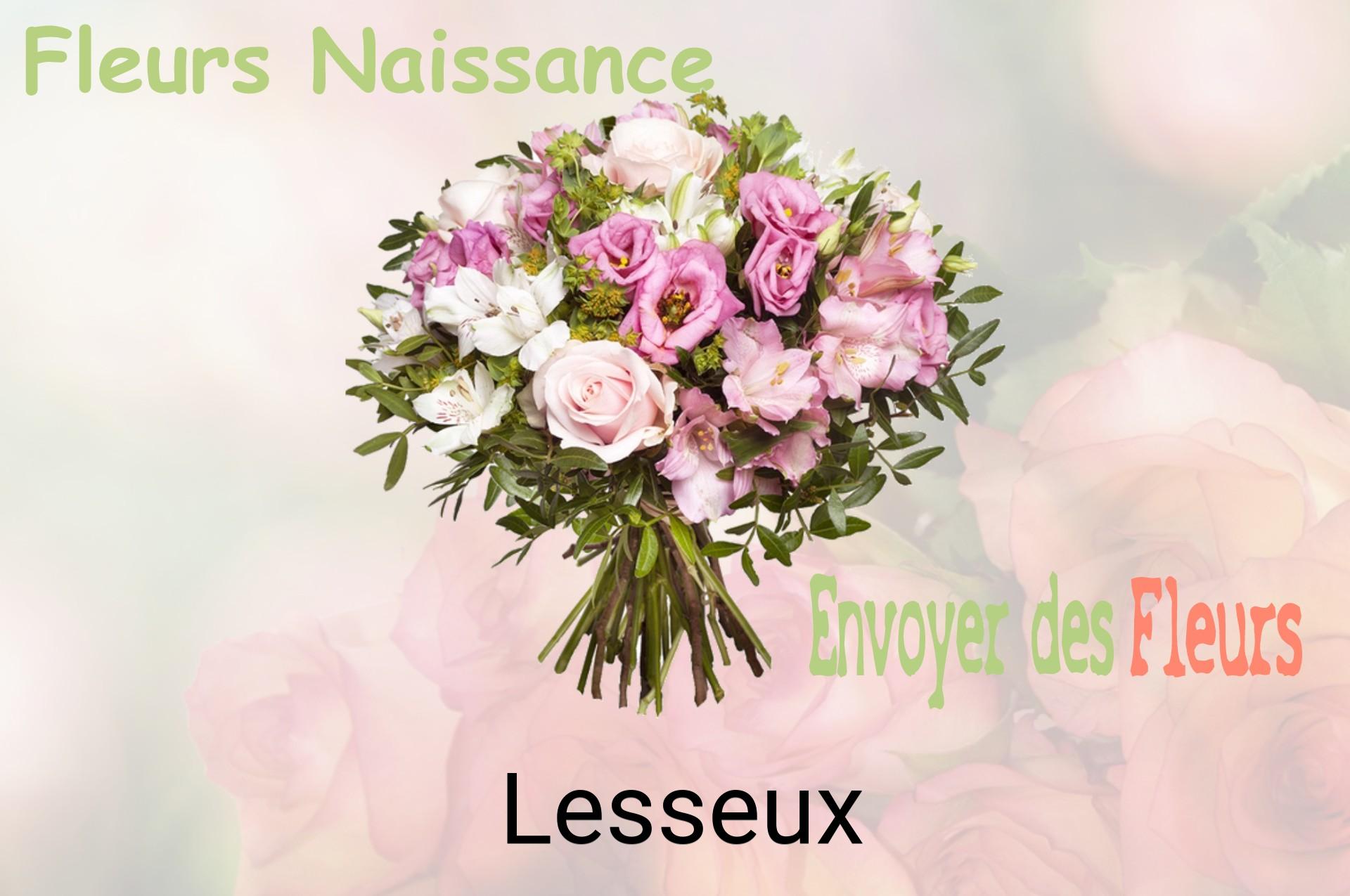 Bouquet de fleurs de naissance livré à Lesseux